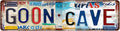 GOON CAVE Vintage Metal Tin Street Sign Bar Cafe Garage Cave Home Room Wall Bathroom Farmhouse Garden Porch Patio Decor, 16 x 4 Inch