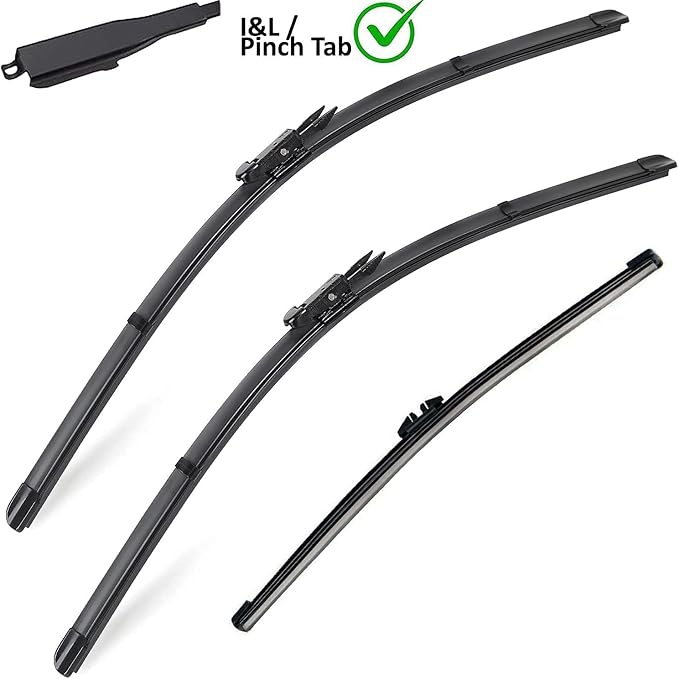 AUTOBOO 28"+28" Windshield Wipers with 15 Inch Rear Wiper Blade Replacement for Ford edge 2015 2016 2017 2018 2019 2020 2021 2022 2023-Original Factory Quality (Pack of 3)