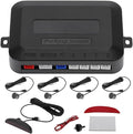 Motoforti Universal Car Auto Vehicle Reverse Backup Radar System Reverse Parking Sensors Alarm Buzzer Reminder Distance Detection Gray 4Parking Sensors