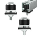 SKTREX Anti-Skid designTrolley Roller Wheels Limit Trolley Assembly Positioning for Unistrut Strut Channel with 1-5/8" Wide and All 1-5/8" or Taller Strut Channel Pack of 2
