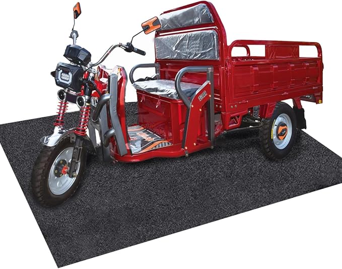 Garage Floor Matting 6.6x8.5 Feet Oil Absorbent Large Rubber Mat Waterproof Rubber Backing Layer Golf Cart Garage Mat Protects Floor from Spills Stains Oil Drip Pan for Under Car (6.6x8.5 Feet)