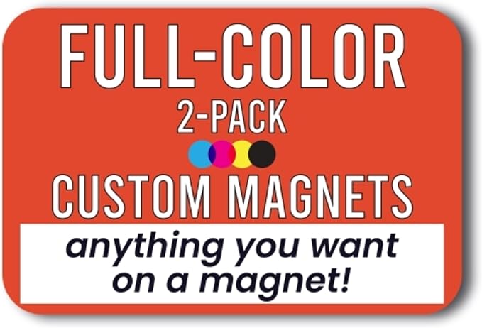 Magnet Me Up Customizable and Personalized Automotive Magnet Decals (24”x36” Rectangle)