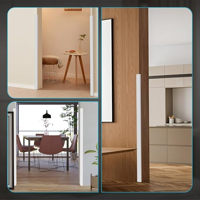 Proflex Wall Corner Protector - Pack of 6 Self Adhesive Corner Guards for Walls Edge Protection - 2 inch x 36 inch, White Textured – Easy to Apply – No Tools Needed