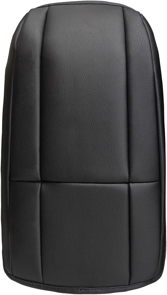 Muslogy for Accord 2025 2024 2023 Center Console Cover Armrest Pad Vegan Leather Extra Soft Armrest Lid Protector Compatible with Honda Accord LX EX Sport Hybrid EX-L Sport-L Touring (V1 Black)