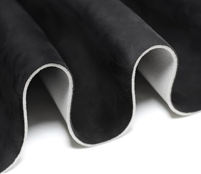 Suede Headliner Fabric with Foam Backing - black suede headliner wrap Interior Material for Car/Truck/SUV/RV Roof, Home Repair/DIY Headliner Material Automotive Headliner Fabric (Black, 54"×60“)