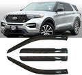94332 Side Window Visor Wind Vent Deflector fit for 2020-2025 Ford Explorer,4pcs Outside Mount Style Dark Smoke Nice Sun Rain Guards Set