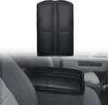 Muslogy Center Console Armrest Cover Compatible with Dodge Ram1500/2500/3500 2002-2012 Comfort Armrest Pad Arm Rest Cushion Vegan Leather Protector Regular Thick(Jump Seat ONLY)