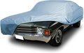 iCarCover Premium Car Cover for 1964-1972 Chevy Malibu Heavy Duty Waterproof All-Weather Automobiles Custom Fit Indoor Outdoor UV Snow Protection Covers with Straps and Bag