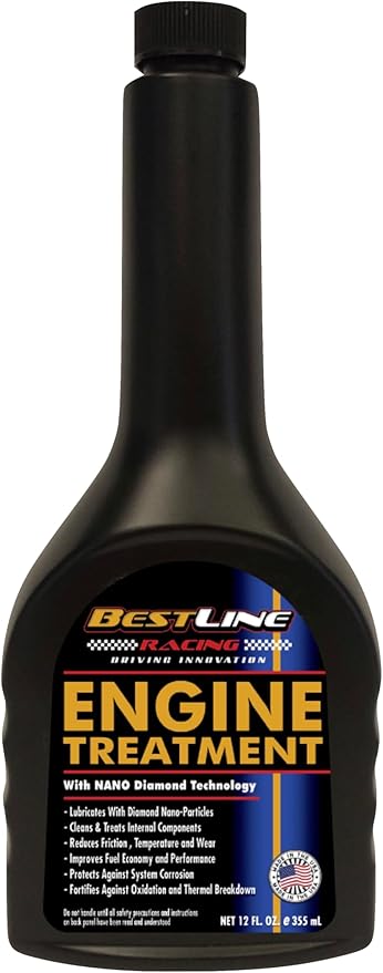 BestLine Racing Diamond Nano-Lubricant Engine Oil Additive For Gas & Diesel Engines.- Made in the USA. Reduce Friction by 60% - High Performance, Engine Protection, and Extend Oil Life