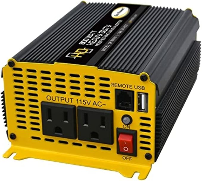 Go Power 80175 GP-800HD 800 Watt Heavy-Duty Modified Sine Wave Inverter, Black