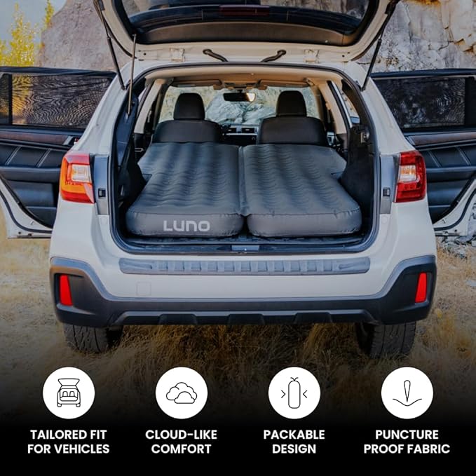 Luno AIR Mattress 2.0 Car Camping - Fits Subaru Ascent, Ford Explorer, & More