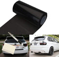 12 by 48 Inches Self Adhesive Headlight, Tail Lights, Fog Lights Tint Vinyl Film with Tools (Dark Black)