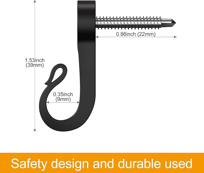 28-Pack Q-Hanger Hook for Indoor and Outdoor Christmas Lights, Garage, New Year Party - Home String Light Hangers With Screw