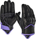 Harssidanzar Women's Motorcycle Gloves,Leather Motorcycle Gloves, Motorbike Gloves, Road Racing, Cycling, Climbing, Powersports Gloves Touchscreen GL016