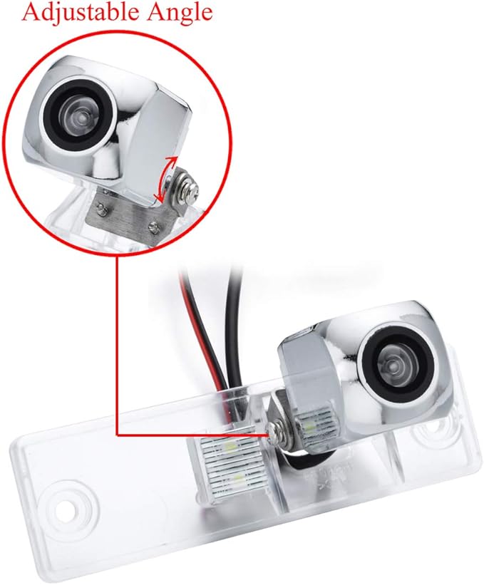 Chrome Starlight Car Rear View Camera for Toyota 4Runner/Hilux Surf/Toyota Fortuner SW4 / Toyota Innova & Waterproof and Shockproof Reversing Backup Camera (Chrome Starlight Adjustable Angle)