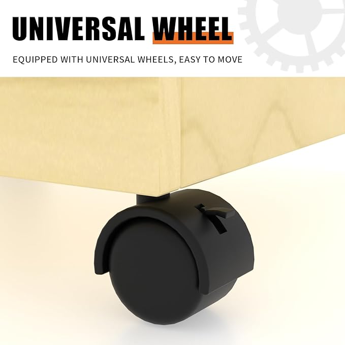 WISDOMFUR Rotating Slatwall Display Rack – 16"x16"x60" Maple Spinning Tower with Wheels – Retail Display Fixture for Accessories, Hooks & Shelves