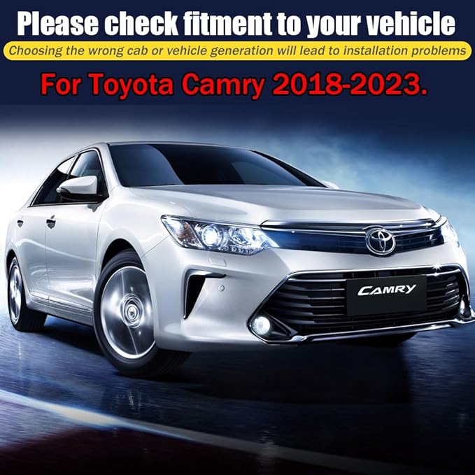 Rain Guards for Camry 2018-2023, Tape-on Side Window Deflectors for Camry, Window Visors for Toyota Cars, for Toyota Car Accessories, 4 pcs