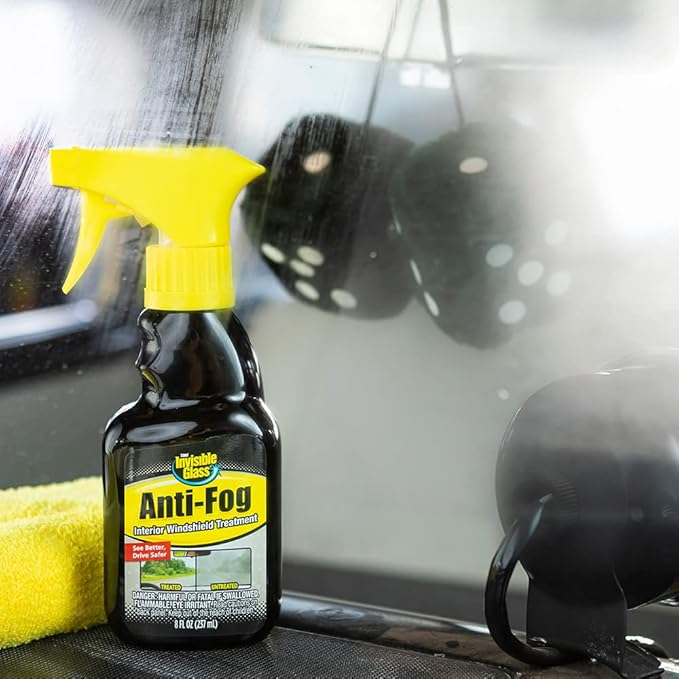 Invisible Glass 99016 5-Piece Windshield Glass Treatment Kit Includes Anti-Fog for Interior, Rain Repellent for Exterior, Premium Spray Glass Cleaner, and (2) Microfiber Cleaning Cloths