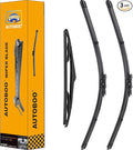 AUTOBOO 28"+28" Windshield Wipers with 12 Inch Rear Wiper Blade Replacement for Ford Focus 2012 2013 2014 2015 2016 2017 2018 -Original Factory Quality (Pack of 3)