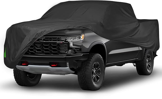 Proadsy 2025 Upgrade Car Cover Compatible with Chevrolet Chevy Silverado 1500 2019-2024 2025 Windproof All Weather Waterproof Sun Rain UV Dust Snow Protection Outdoor Covers