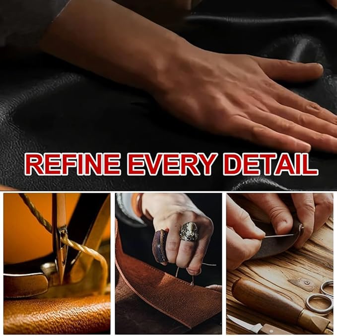 New Nappa Leather car Steering Wheel Cover, Anti-Slip, Safety, Soft, Breathable Full Surround Universal 15 inch Black