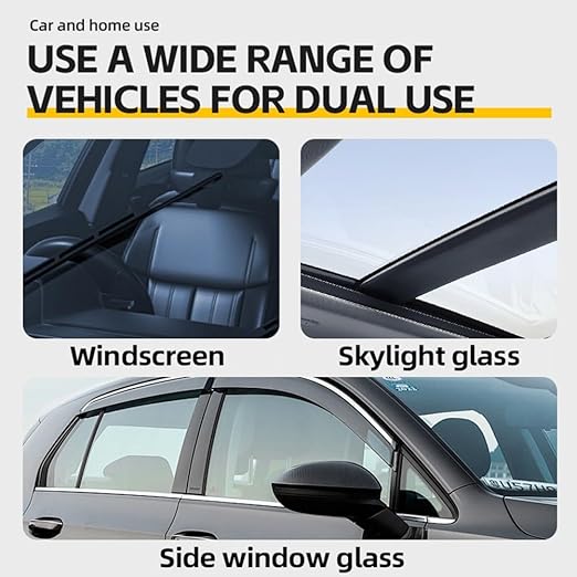 Bianca Glass Polishing Liquid D1, Bomini Car Glass Polishing Compound Windshield Cleaner Glas Oil Film Remover, Anti-Fog Hydrophobic Coating Spray, Scratches, Wiper Marks & Oil Film with Sponge