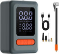 Tire Inflator Portable Air Compressor, Cordless Air Pump with LED Light & Pressure Gauge for Auto, Motorcycles, Bikes, Balls, Emergency Phone Charger