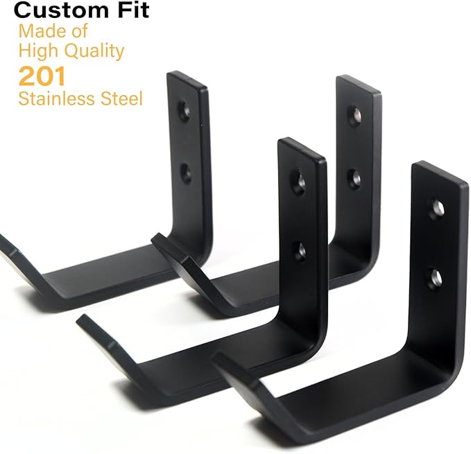 4 Packs Jack Stands Wall Mount Organizer, Heavy Duty Stainless Steel Holder Hook Fits 2 & 3 & 4 Ton Jack Stands