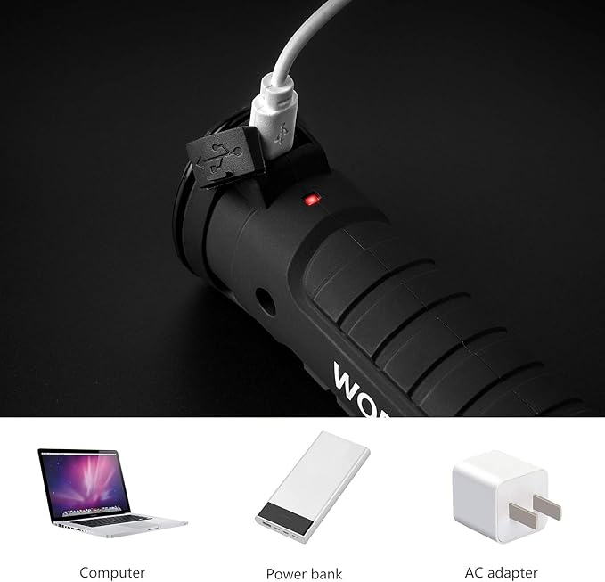 Tool Gifts for Men 2Pack Rechargeable LED Work Lights with Magnetic Base, 360° Rotation,Versatile Lighting for Repairs, Outdoors,Christmas Gifts,Stocking Stuffers Mens Gifts