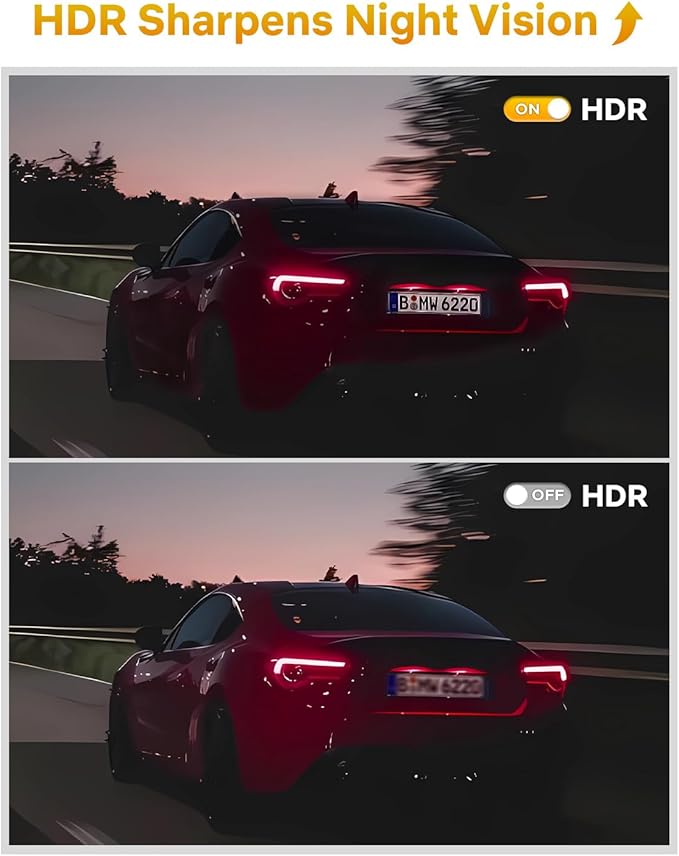 GKU Dash Cam Front and Rear, 4K 60fps＋2.5K Dashcam,STARVIS Sensor, HDR, 5G WiFi GPS, 24H Parking Mode, Night Vision, 170°Wide Angle, Dash Camera for Cars with 1.47 Display, 64G SDcard (Black)