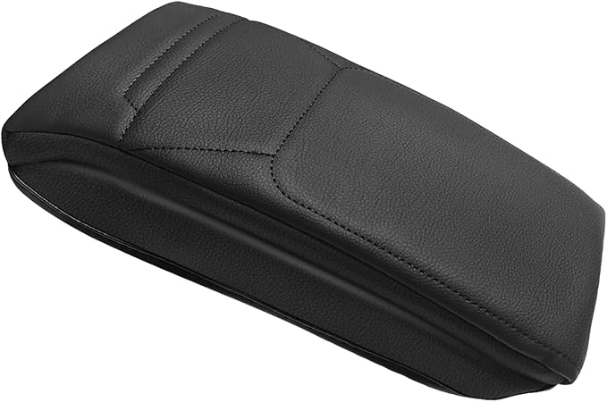 Muslogy Center Console Armrest Cover Compatible with Nissan Kicks S SV SR 2025 Comfort Armrest Pad Arm Rest Cushion Vegan Leather Protector 1-Inch Extra Thick