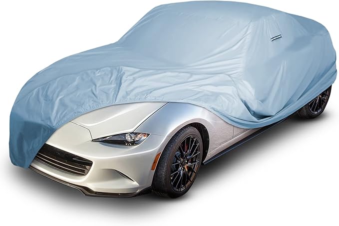 iCarCover Custom Car Cover for 1989-2025 Mazda Miata, Waterproof All-Weather Rain Snow UV Sun Protector Full Exterior Weatherproof Indoor Outdoor Car Cover with Strap