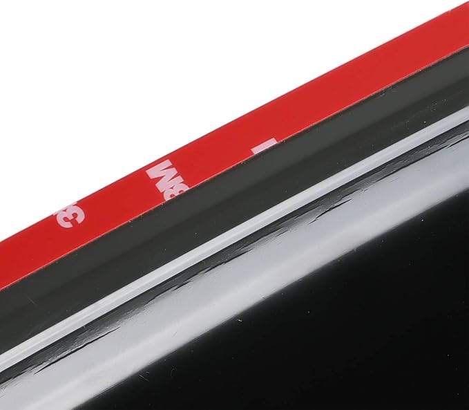 4pcs Shatterproof Rainproof Sun Rain Guards Shield Side Window Wind Deflectors Dark Smoke Vent Window Visors for F-150 04-08 Lincoln Mark LT 06-08 SuperCrew/Crew Cab 94443