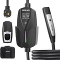 Level 2 EV Charger for Tesla, 32Amp 240V 7.68kW NACS EV Chargers, NEMA 14-50 Plug, Adjustable Current, 25FT Portable Electric Car Charger Compatible with All Nacs (Black)