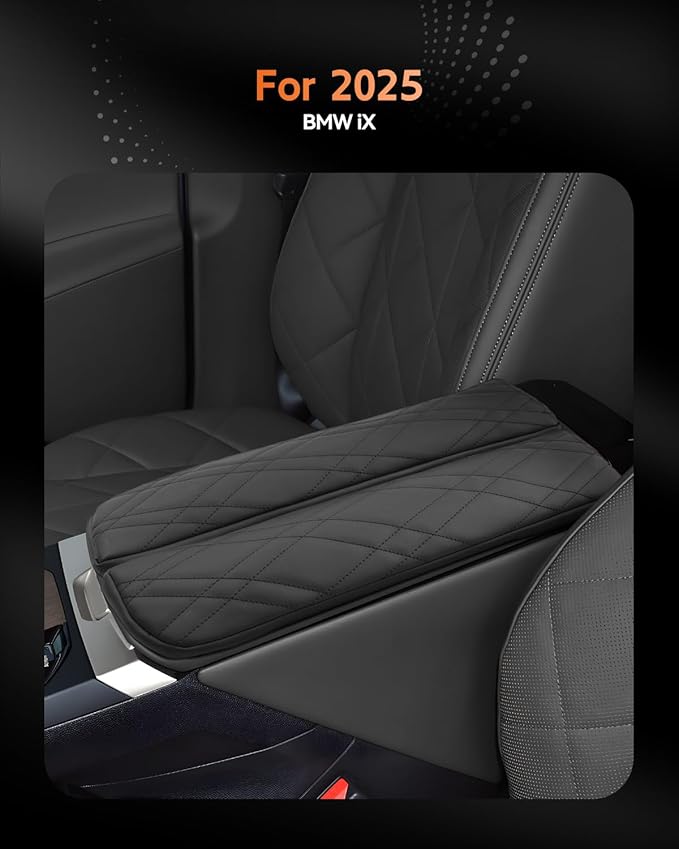 CDEFG for 2022-2025 BMW iX Center Console Cover Armrest Box Cover for 2023 2024 2025 iX (xDrive50, M60) Accessories Console Arm Rest Protector