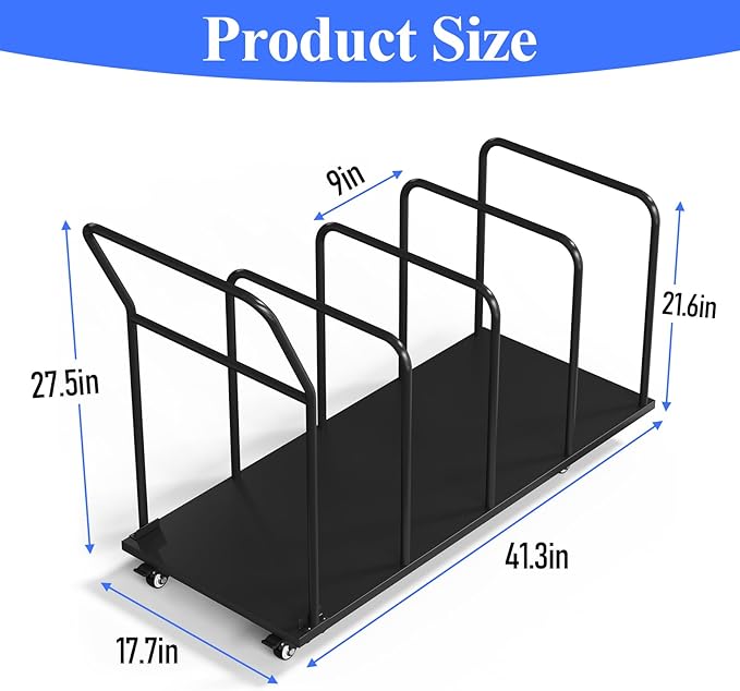 Carton Stand, Carton Storage Rack, Metal Cardboard Box Organizer with Wheels, Heavy Duty Carton Organizer Rack, Cardboard Carton Cart Stand for Home Warehouse (500LBS)