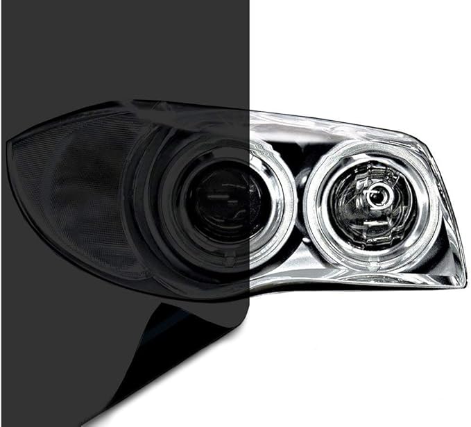VViViD Air-Tint Headlight/Tail Light Window Tint (12" x 48", Dark Black)