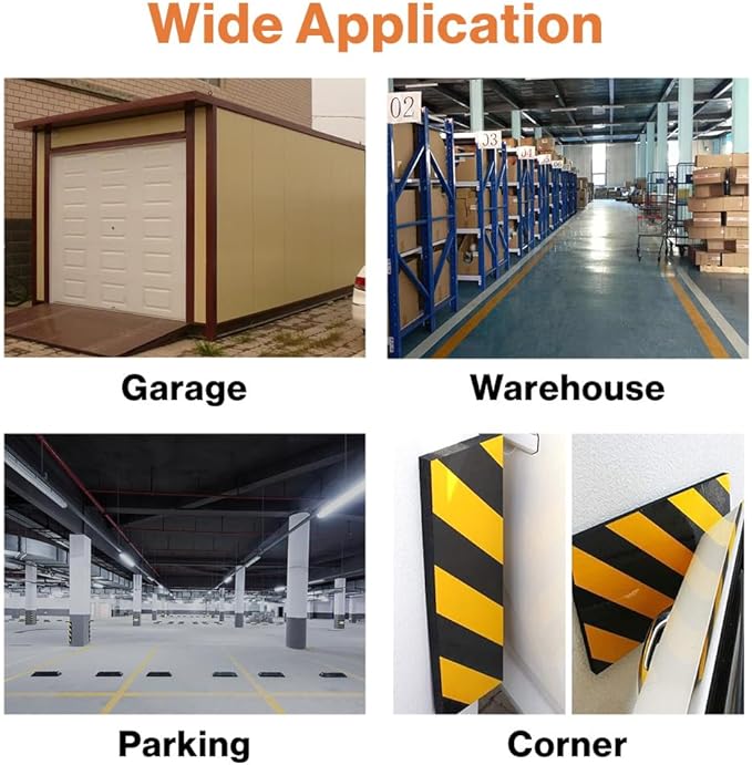 Garage Wall Protector for Car Doors, 4 Pack 15.7" x 9.8" Wall Corner Guard for Parking Garages, Edge Protector Foam, Protect Your Car, Garage Corner Edge and Bumpers Corner Guards