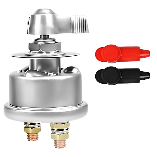 200A High Current Master Battery Disconnect Switch,12-48V Battery Power Cut Off Isolator Killer Switch with Face Plate for Car Vehicle RV Truck Boat Marine ATV