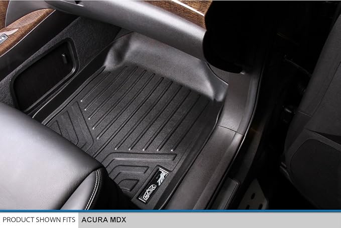 SMARTLINER Custom Fit Floor Mats 2 Row Liner Set for 2007-2013 Acura MDX