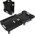 41" Foldable Mechanic Creeper with 6 Swivel Wheels, Low Profile Design with Padded Headrest & Tool Trays, 330 lbs Capacity, Creepers Automotive for Garage Repair