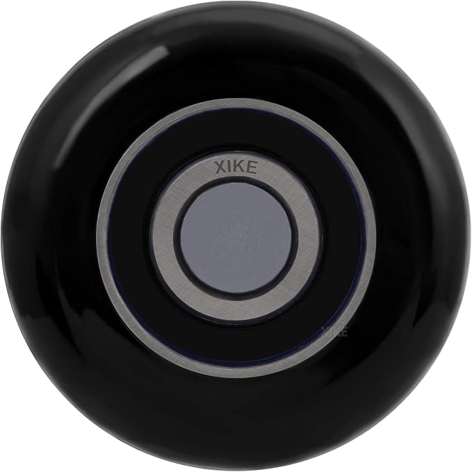 XiKe 12 Pack Black 2" Nylon Garage Door Roller 4" Stem, Quiet/Durable and High Load, Use 6200-2RS Double Seals Precision Bearings.