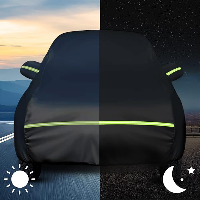 for New Beetle Car Cover Waterproof All Weather Heavy Duty Protection Outdoor Light Shell Full Car Covers Windproof with Driver Side Zipper Compatible with 1998-2025 Volkswagen New Beetle(Up to 194")