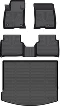 Wayhigh-All Weather Floor Mats and Cargo Mat Set Fit for Lincoln Corsair 2020-2024 2025(Non Plug-in Hybrid) TPE Car Mats Waterproof Heavy Duty Rubber Floor Liners Corsair Accessories