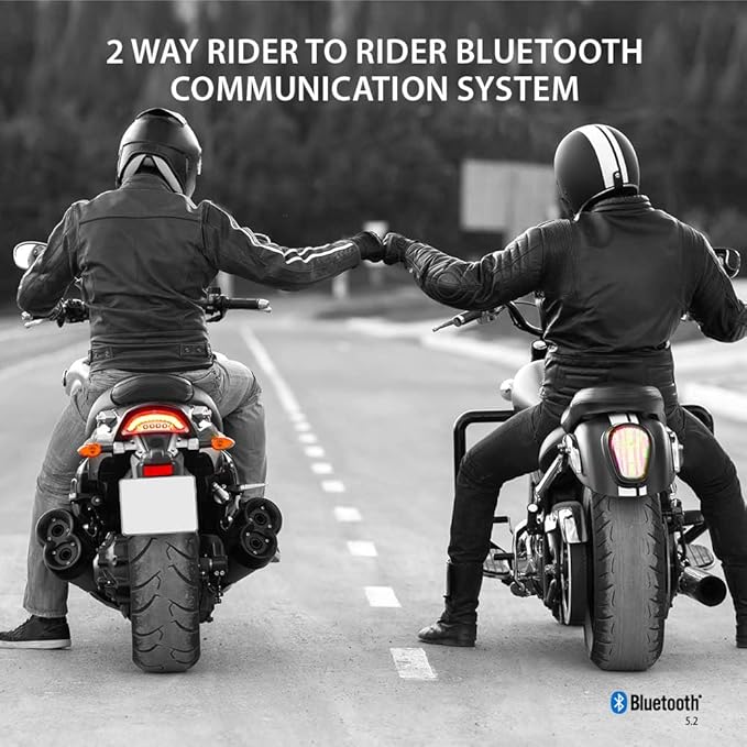 Cardo Systems Spirit Motorcycle Bluetooth Communication Headset, 2-Way Bluetooth, Thin 32mm Speakers, Waterproof, Universal Connectivity - Single Pack
