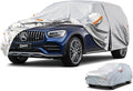 Kayme 6 Layers SUV Car Cover Waterproof All Weather for Automobiles, Outdoor Full Size Cover Rain Sun UV Protection with Zipper Cotton, Universal Fit for SUV Jeep (182-190 inch)