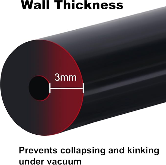 EVIL ENERGY 5/32 1/4 5/16 3/8 Silicone Vacuum Tubing Hose Line Kit 10FT 4PCS 130PSI Max Pressure (4mm 6mm 8mm 10mm)
