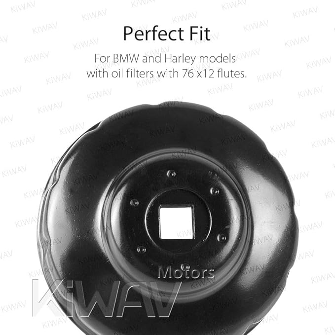 KiWAV Oil Filter Wrench Removal tool for BMW 76 mm x 12 flutes