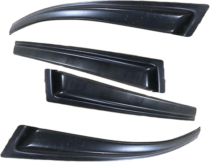 4pcs Outside Mount Style Sun Rain Guard Durable Side Window Wind Deflectors Dark Smoke Vent Window Visors Compatible with 2008-2015 Toyota Highlander