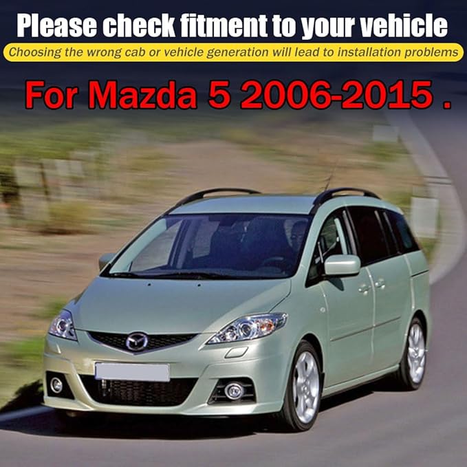 Rain Guards for Mazda 5 2006-2015, Tape-on Side Window Deflectors for Mazda 5, Window Visors for Mazda Cars, for Mazda Car Accessories 4 Rain Guards ＆ 2 Car Coasters